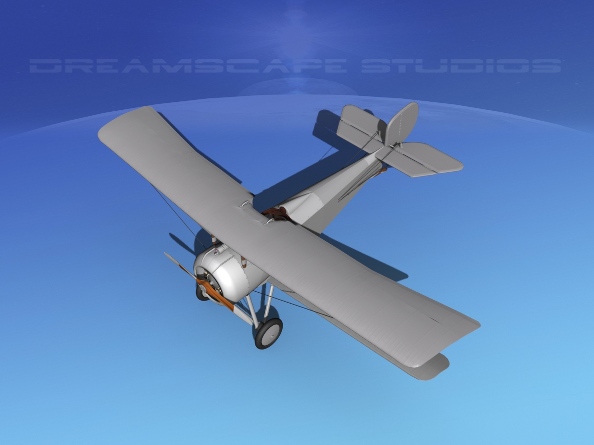 Nieuport 17  Bare Metal 3D model_11