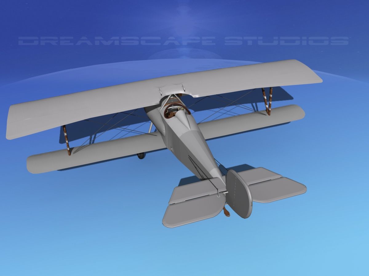 Nieuport 17  Bare Metal 3D model_8