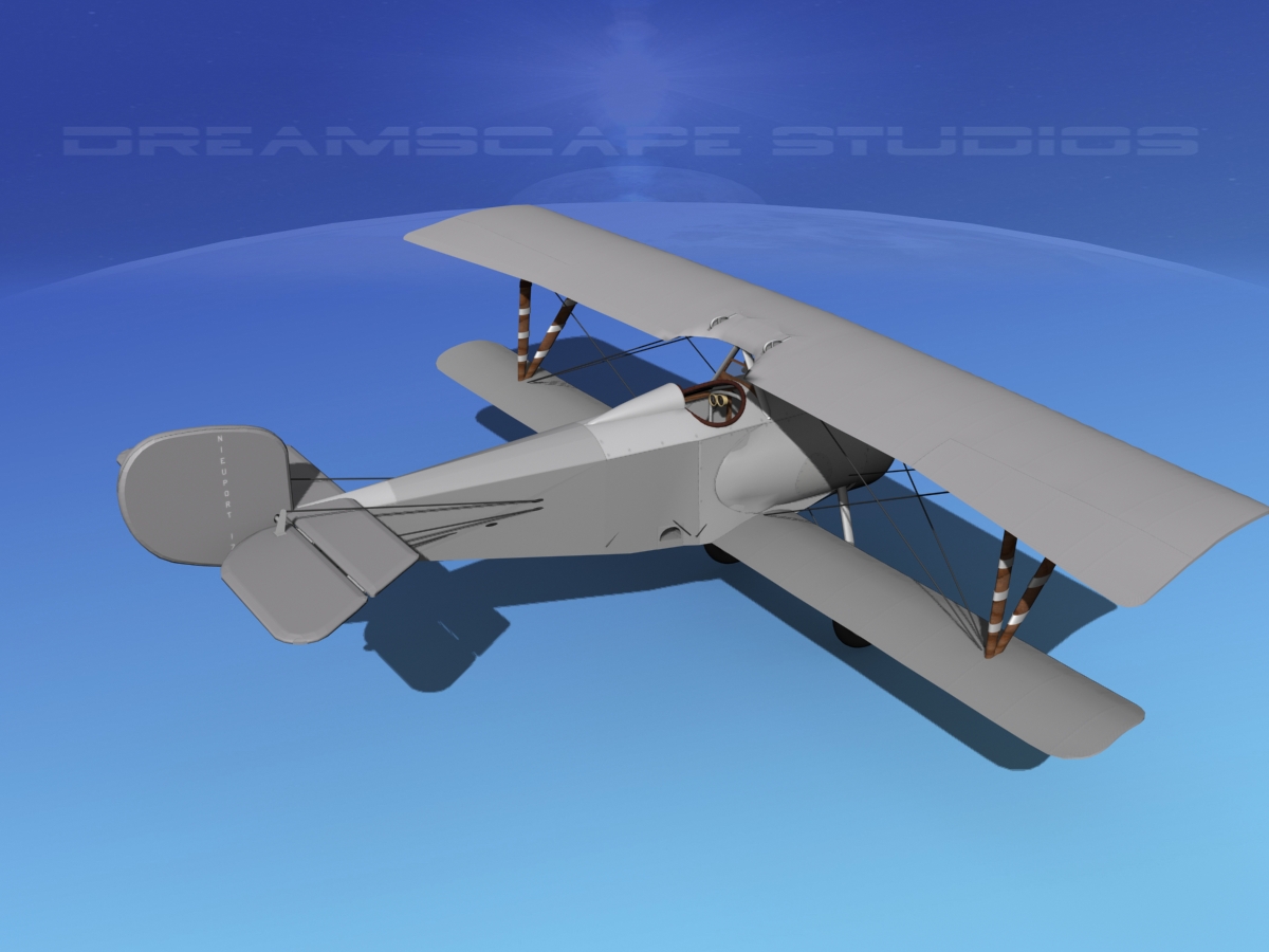 Nieuport 17  Bare Metal 3D model_6
