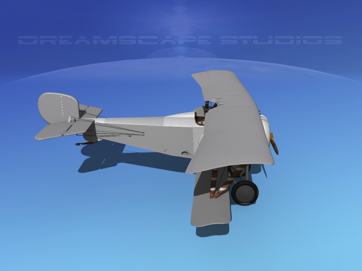 Nieuport 17  Bare Metal 3D model_5