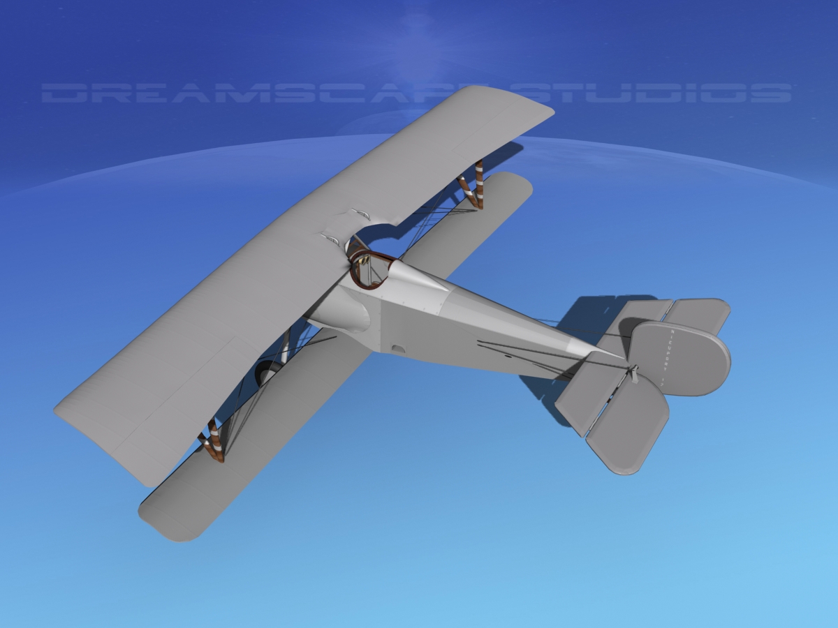 Nieuport 17  Bare Metal 3D model_9