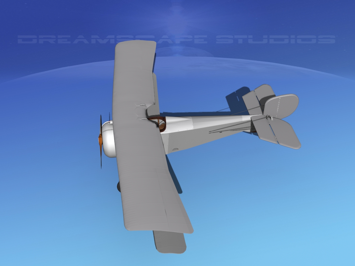 Nieuport 17  Bare Metal 3D model_10