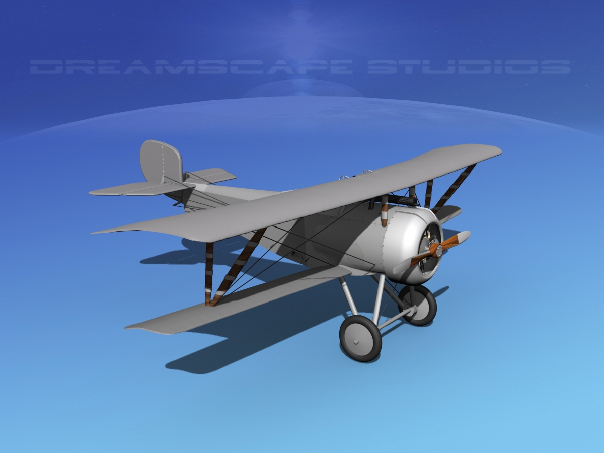 Nieuport 17  Bare Metal 3D model_4