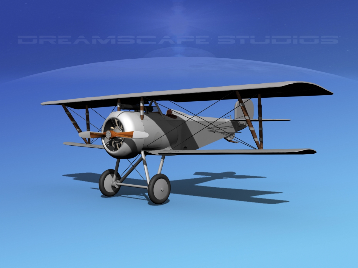 Nieuport 17  Bare Metal 3D model_1