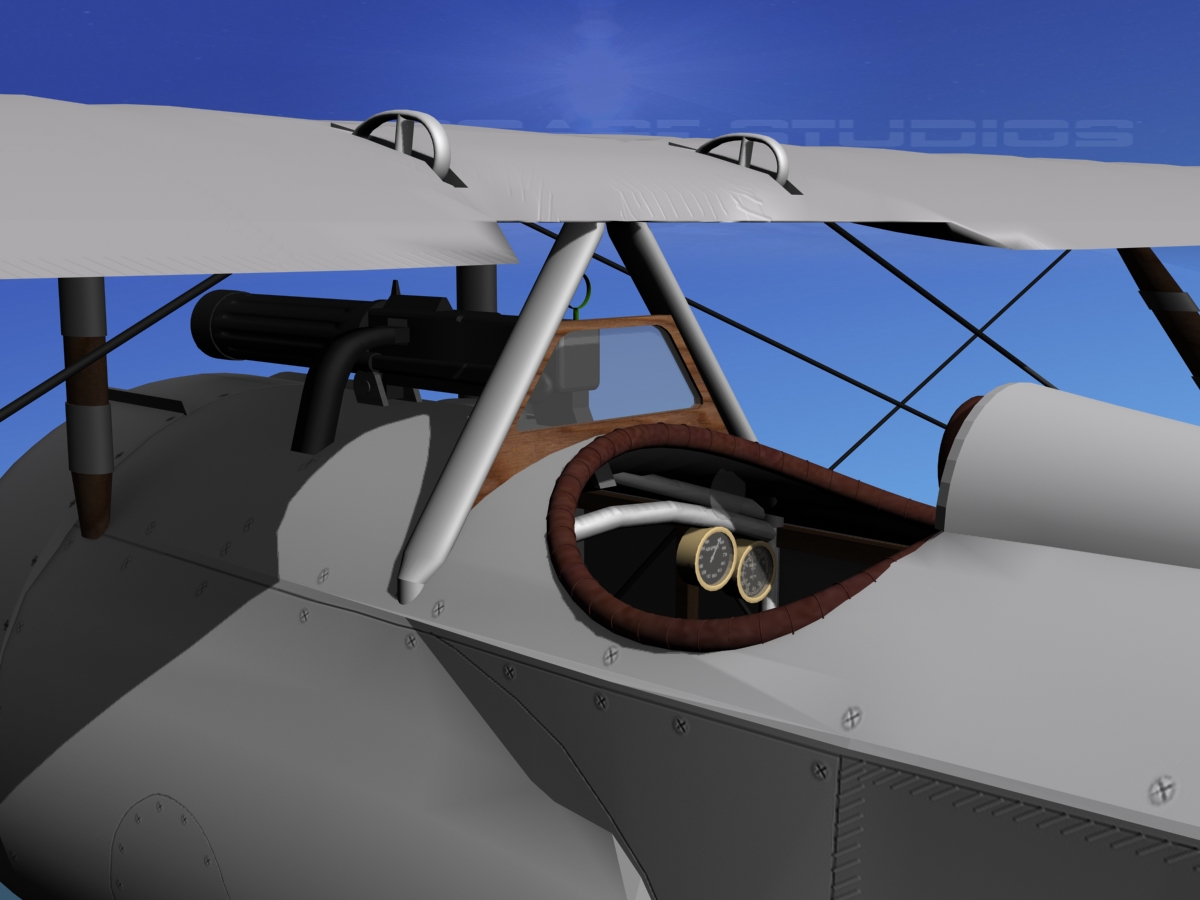 Nieuport 17  Bare Metal 3D model_15