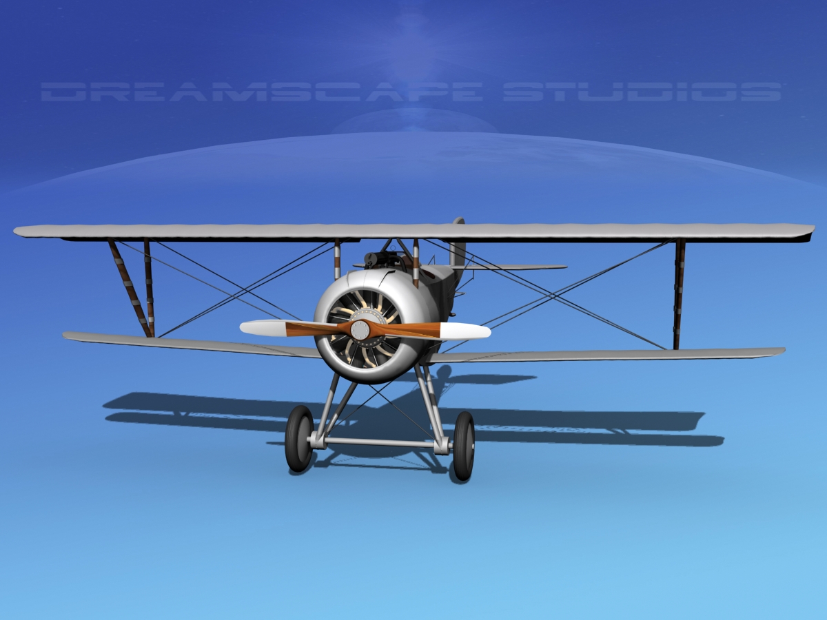 Nieuport 17  Bare Metal 3D model_2