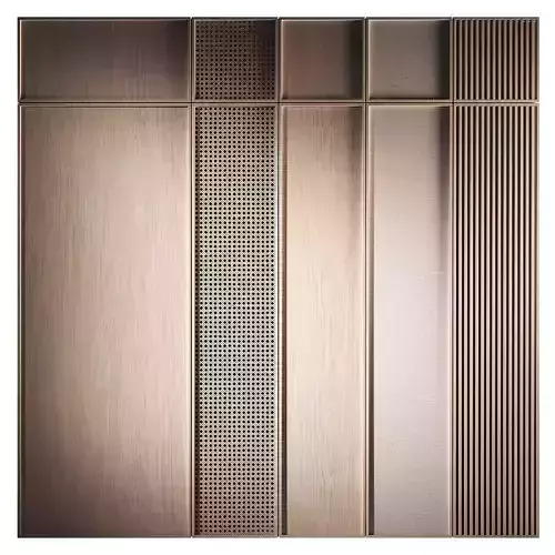 Cabinet fronts Furniture wardrobe rattan wood fabric