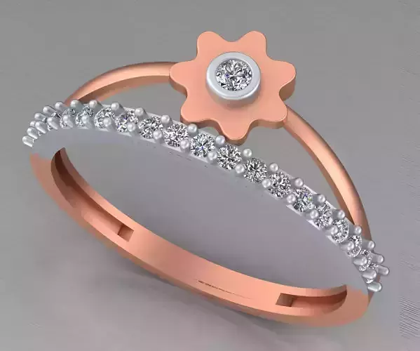 Fidget Spinner Light weight italian diamond ring 3dm stl renders 3D print model