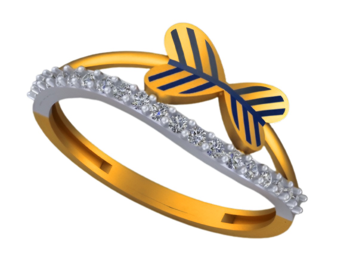 Dual Heart Wire Mesh Light weight italian ring 3dm stl renders 3D print model_7