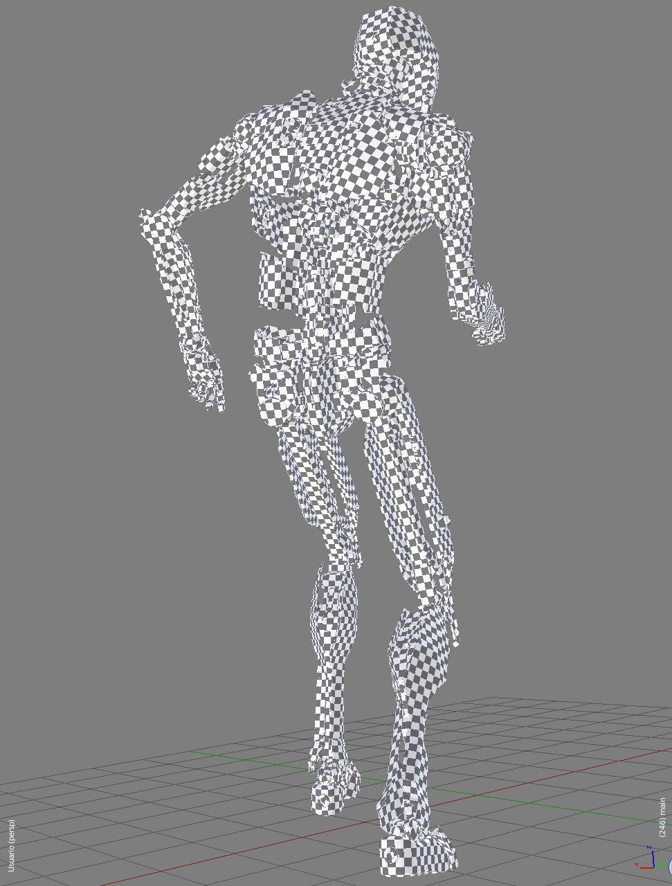 Fully rigged animated red robot 3D model_11