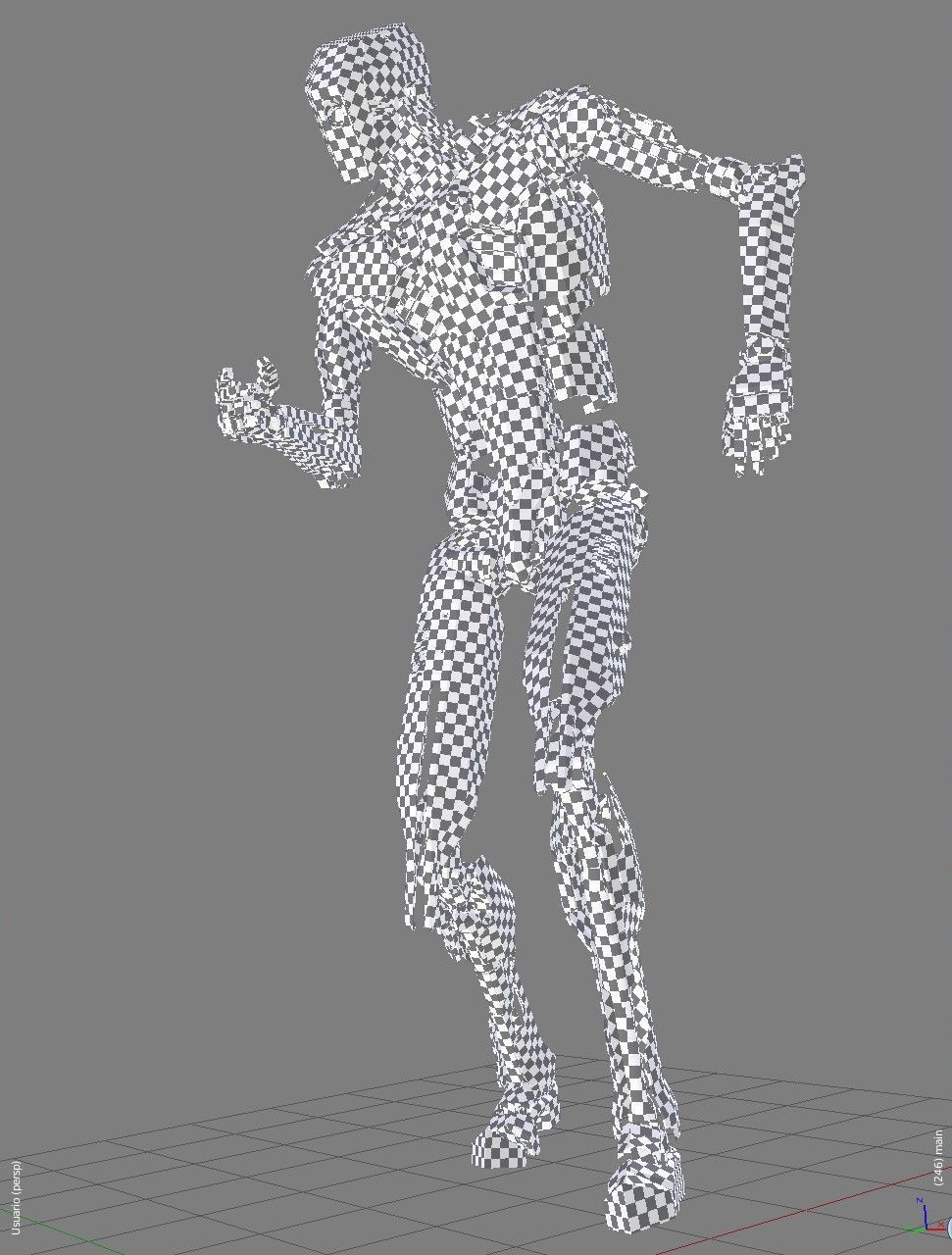 Fully rigged animated red robot 3D model_9