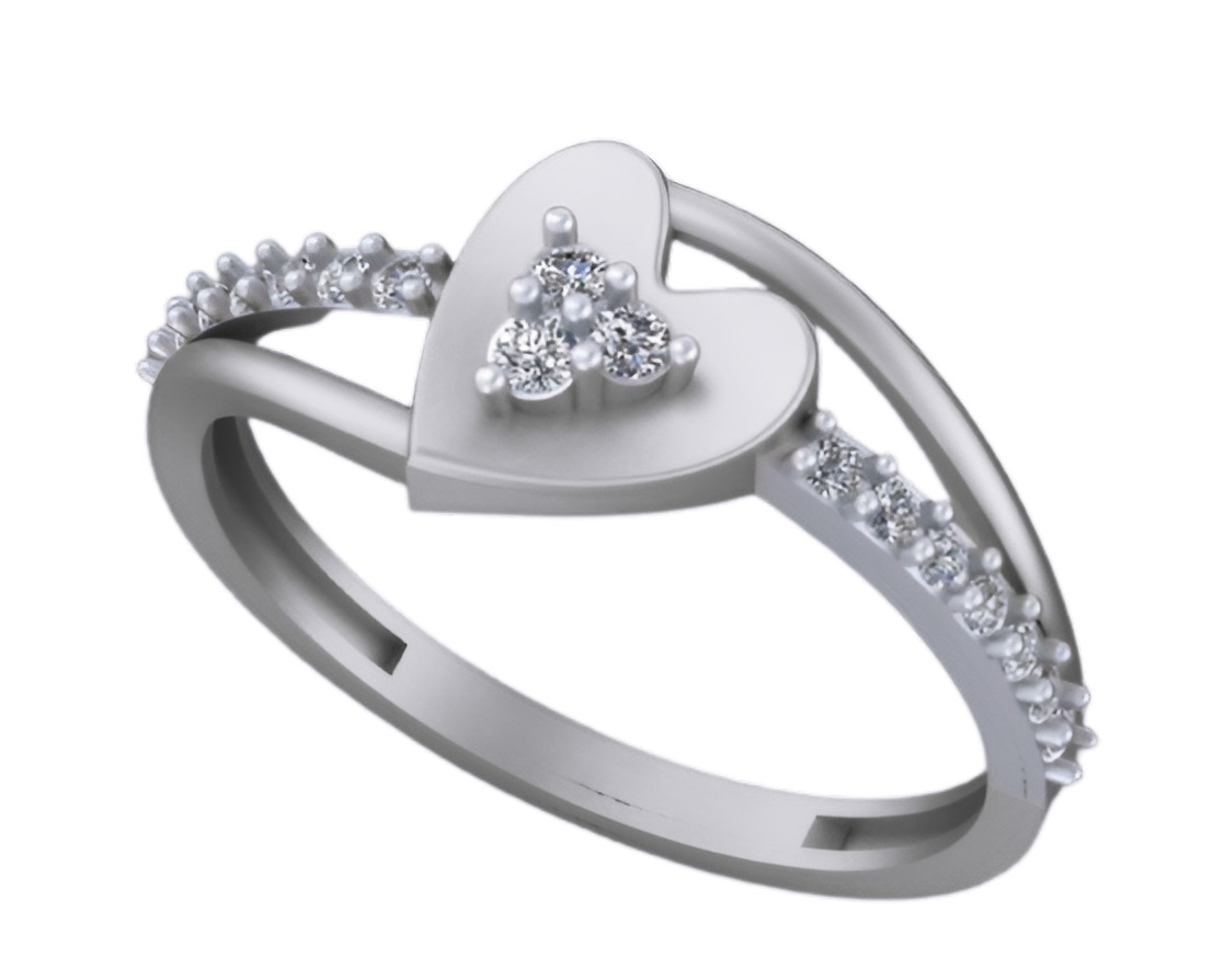 Heart Wire Mesh Light weight italian ring 3dm stl renders  3D print model_6