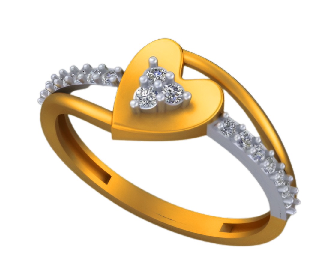 Heart Wire Mesh Light weight italian ring 3dm stl renders  3D print model_5