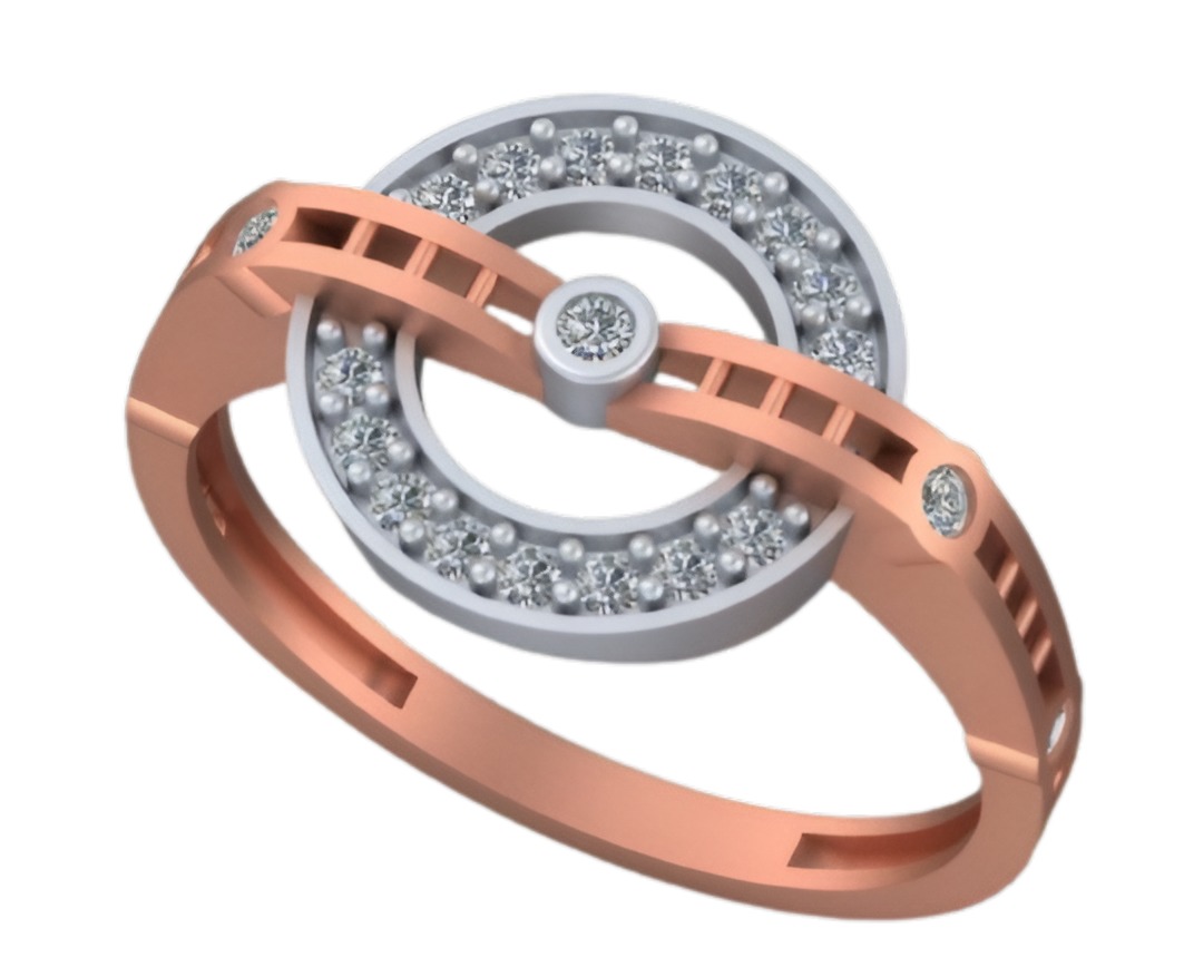 Roulette Wheel Light weight italian diamond ring 3dm stl renders 3D print model_1