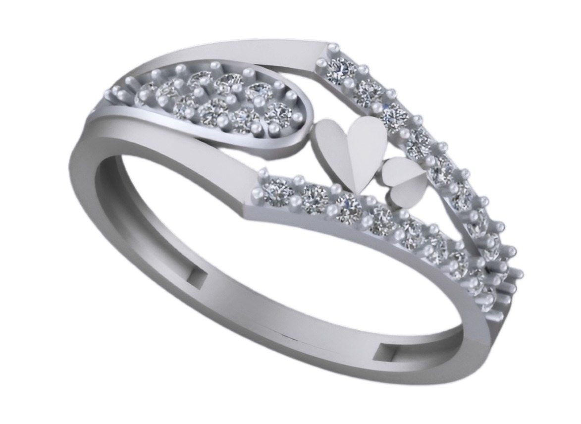 Heart Wire Mesh Light weight italian ring 3dm stl renders 3D print model_6