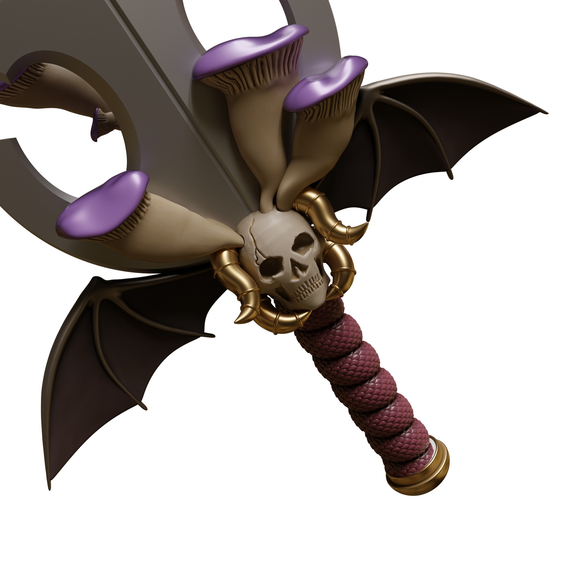 KENSUKE mushrooms DUNGEON MESHI LAIOS TOUDEN COSPLAY SWORD 3D print model_2