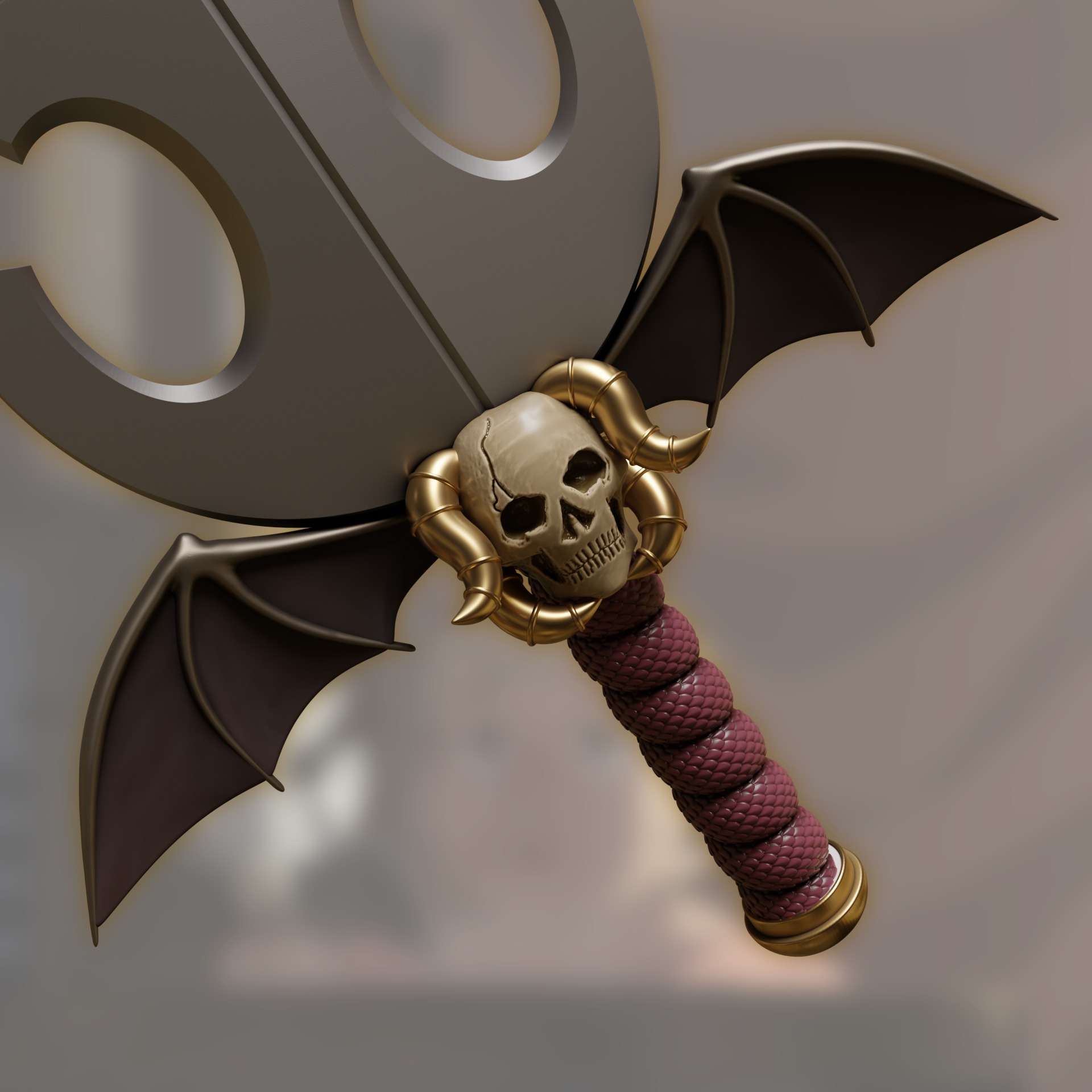 KENSUKE mushrooms DUNGEON MESHI LAIOS TOUDEN COSPLAY SWORD 3D print model_4