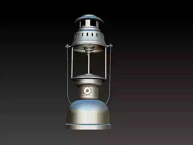 Old Classic Gas Lamp 3D Print  Model 