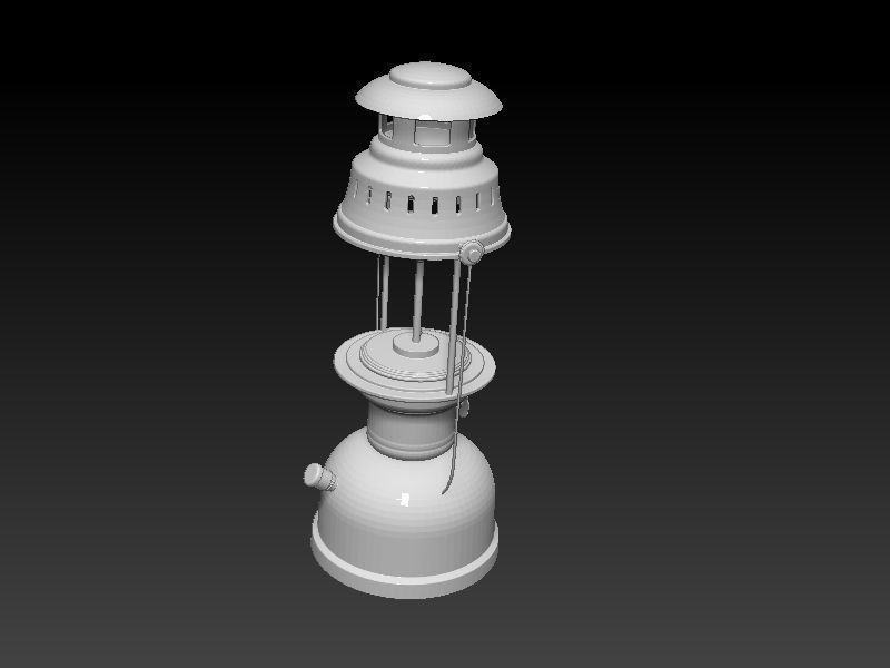Old Classic Gas Lamp 3D Print Model 3D print model_3