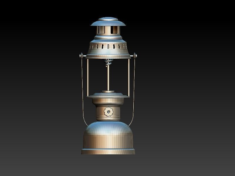 Old Classic Gas Lamp 3D Print Model 3D print model_5