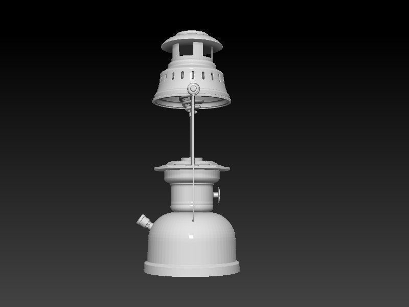Old Classic Gas Lamp 3D Print Model 3D print model_4