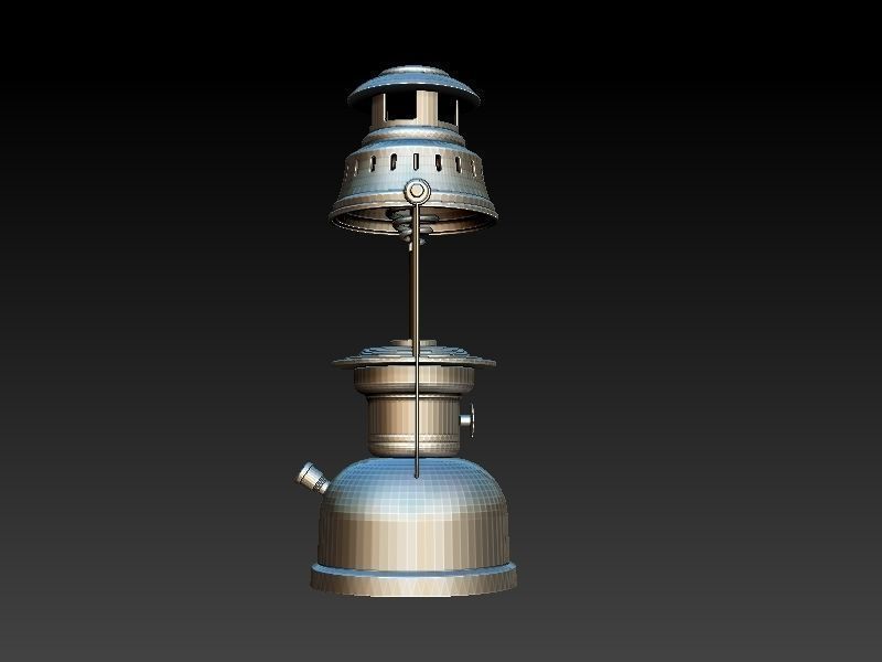 Old Classic Gas Lamp 3D Print Model 3D print model_2