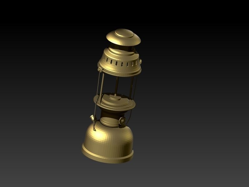 Old Classic Gas Lamp 3D Print Model 3D print model_1