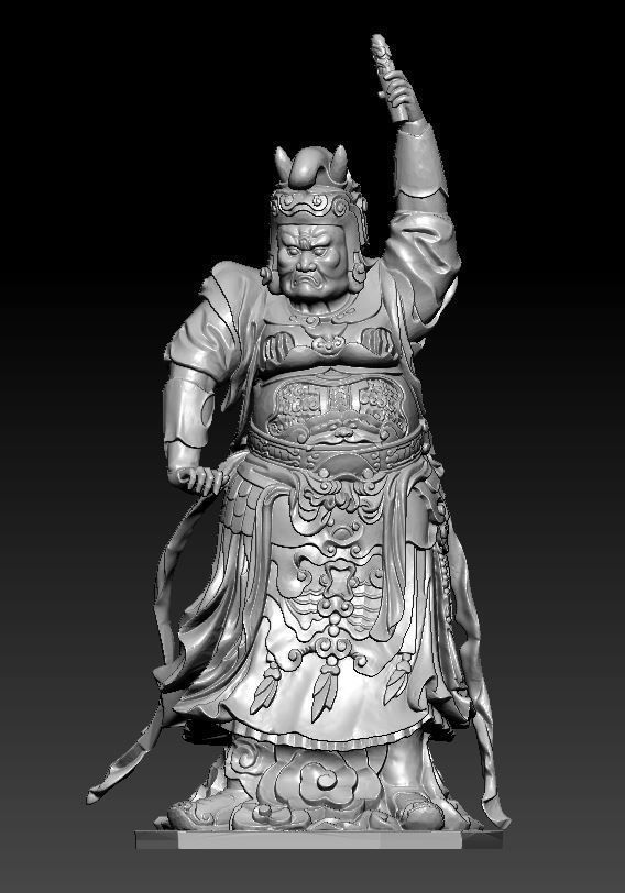 3D model Buddha statue 3D model_4