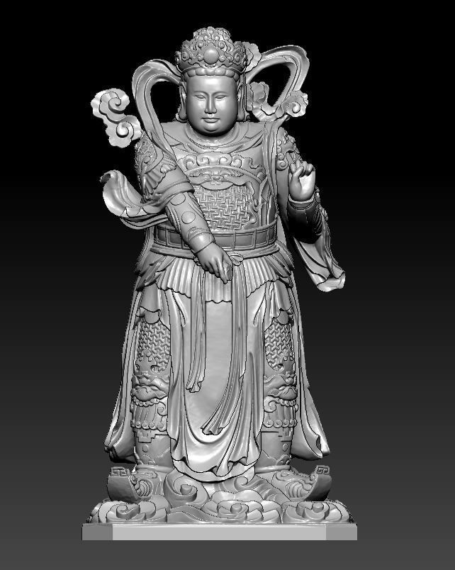 3D model Buddha statue 3D model_3