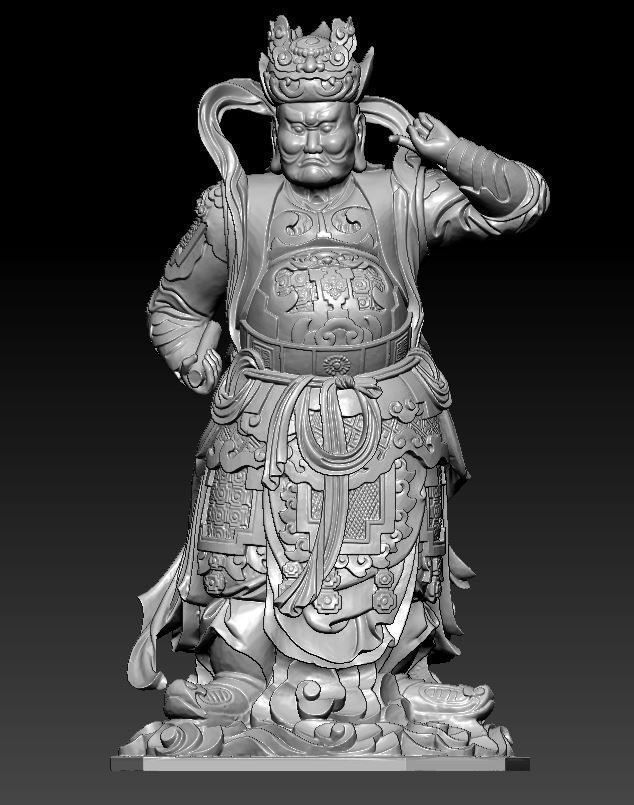 3D model Buddha statue 3D model_2