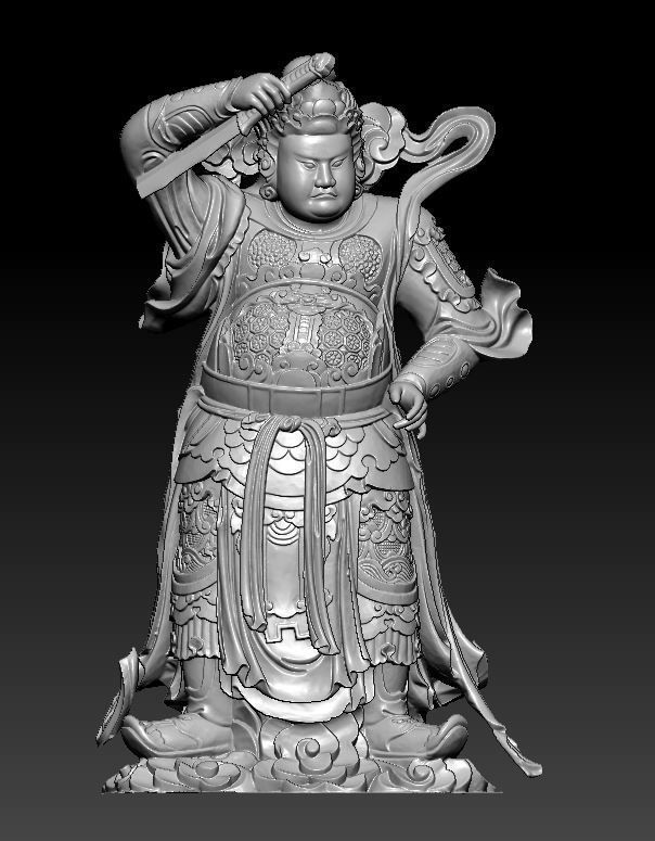 3D model Buddha statue 3D model_6