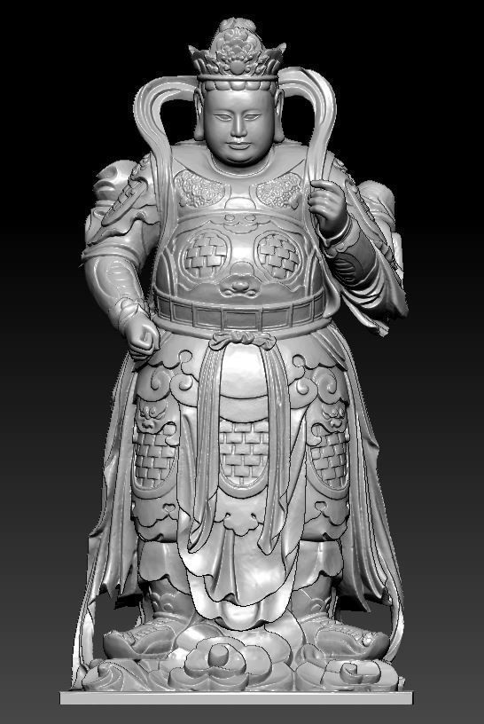3D model Buddha statue 3D model_1