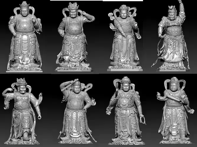 3D model Buddha statue
