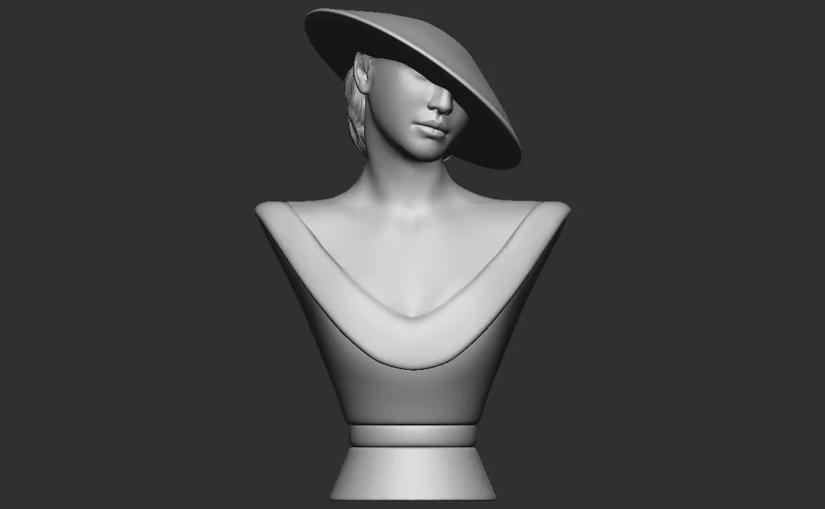 Mannequin Fashion Bust 3D Model for 3d printing 3D print model_0