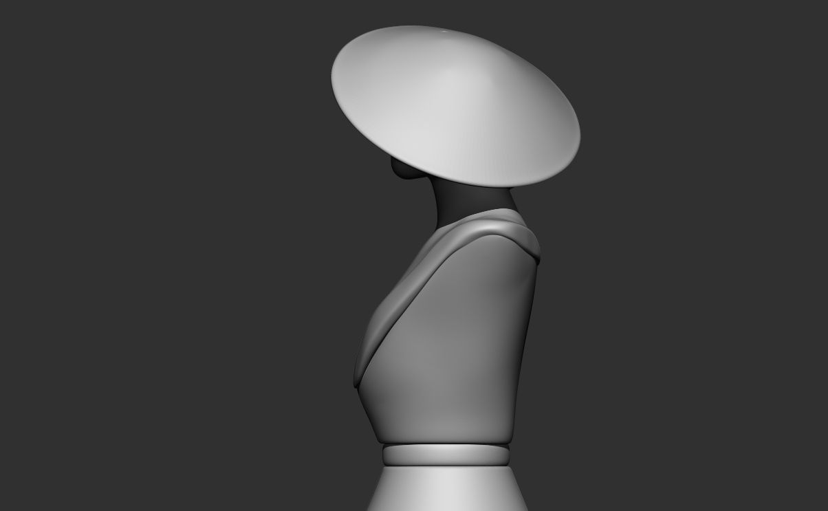 Mannequin Fashion Bust 3D Model for 3d printing 3D print model_4