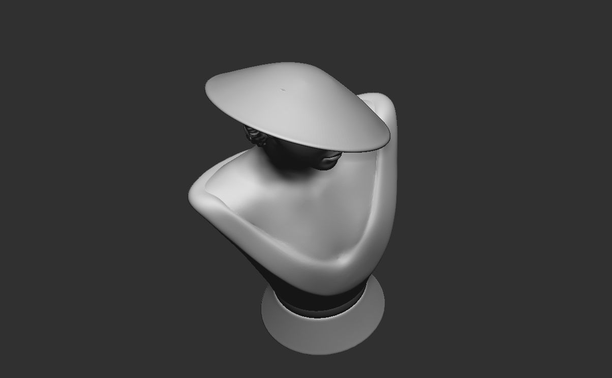 Mannequin Fashion Bust 3D Model for 3d printing 3D print model_3