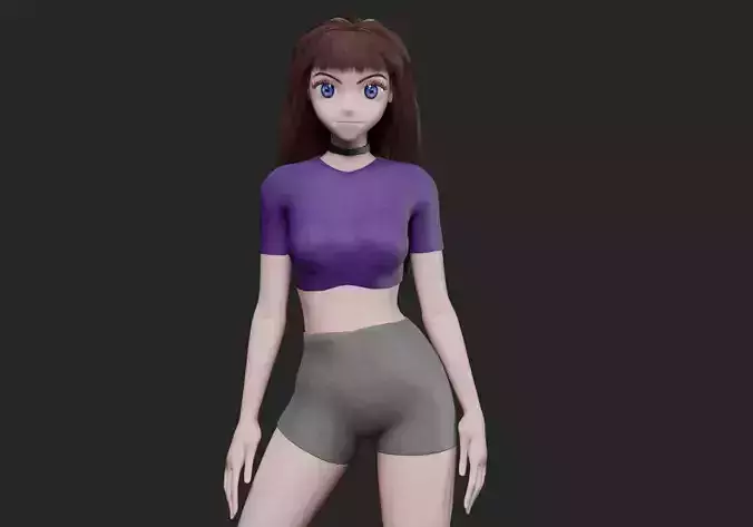 Cartoon anime girl V31721 