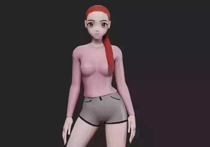 Basic cute girl V21389 