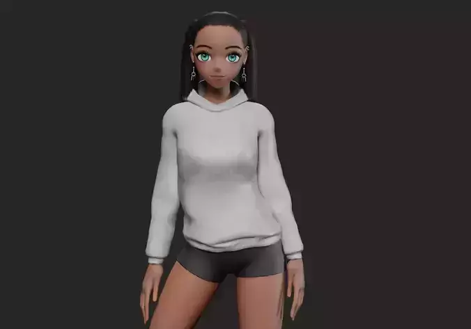 anime stylized girl V24057 
