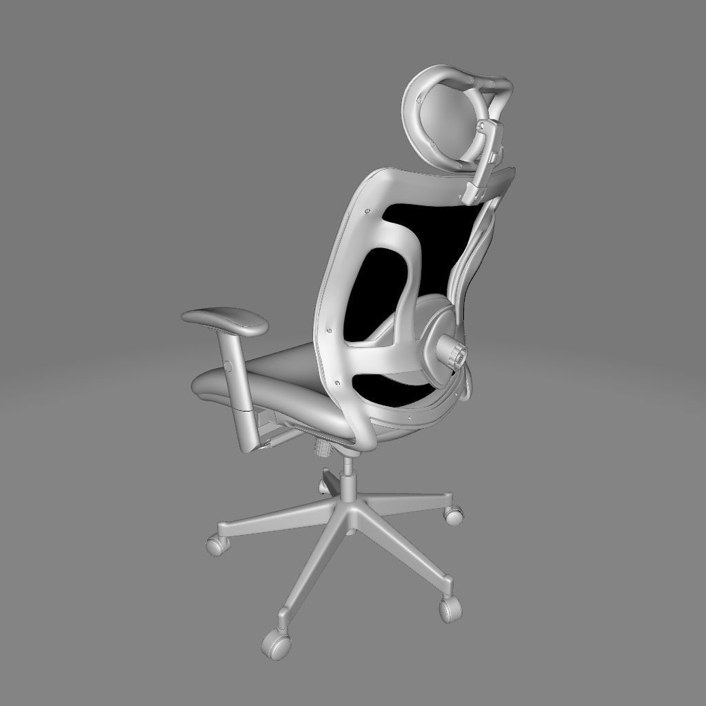 Bull Ergonomic Mesh Executive Chair 3D model_2