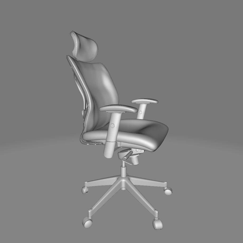 Bull Ergonomic Mesh Executive Chair 3D model_1