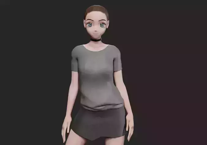 anime cute girl V19561 