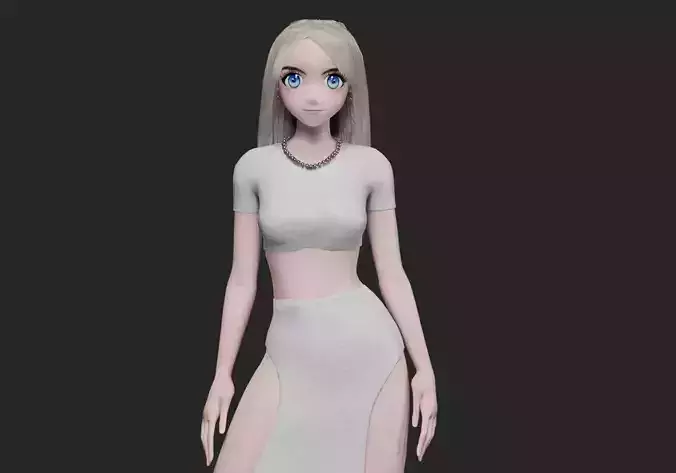 anime classic girl V32546 