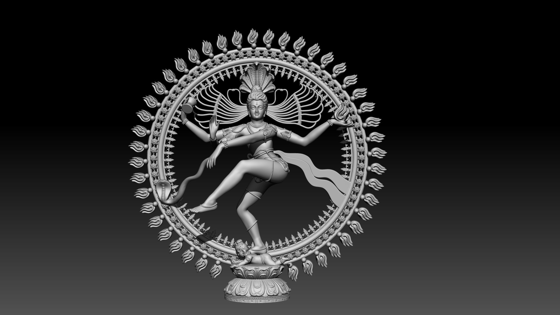 Nataraj God 3D model for 3D printing 3D print model_9