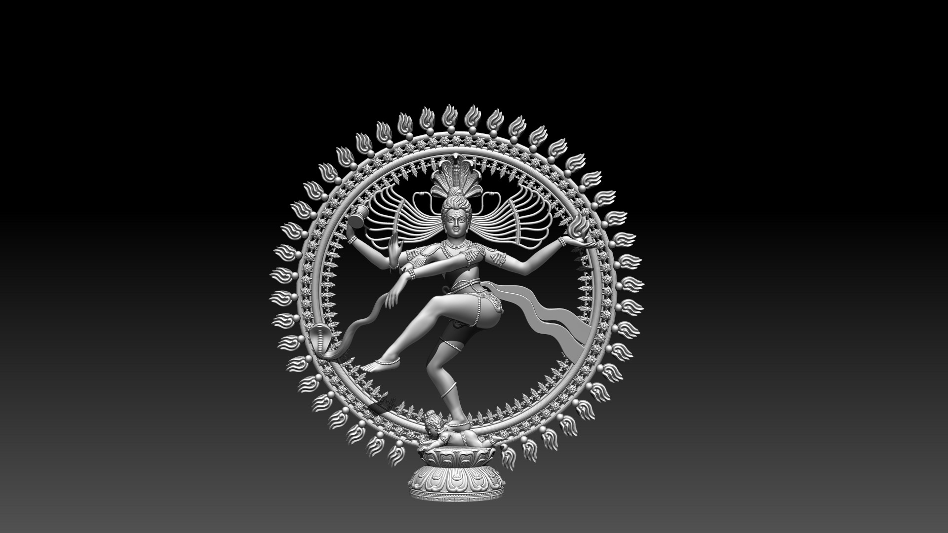 Nataraj God 3D model for 3D printing 3D print model_1