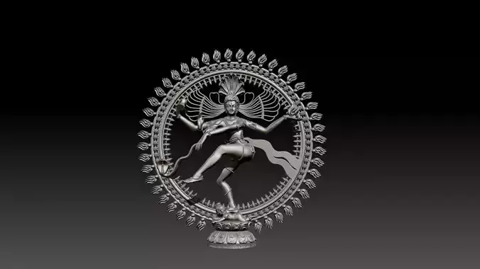 Nataraj God 3D model for 3D printing