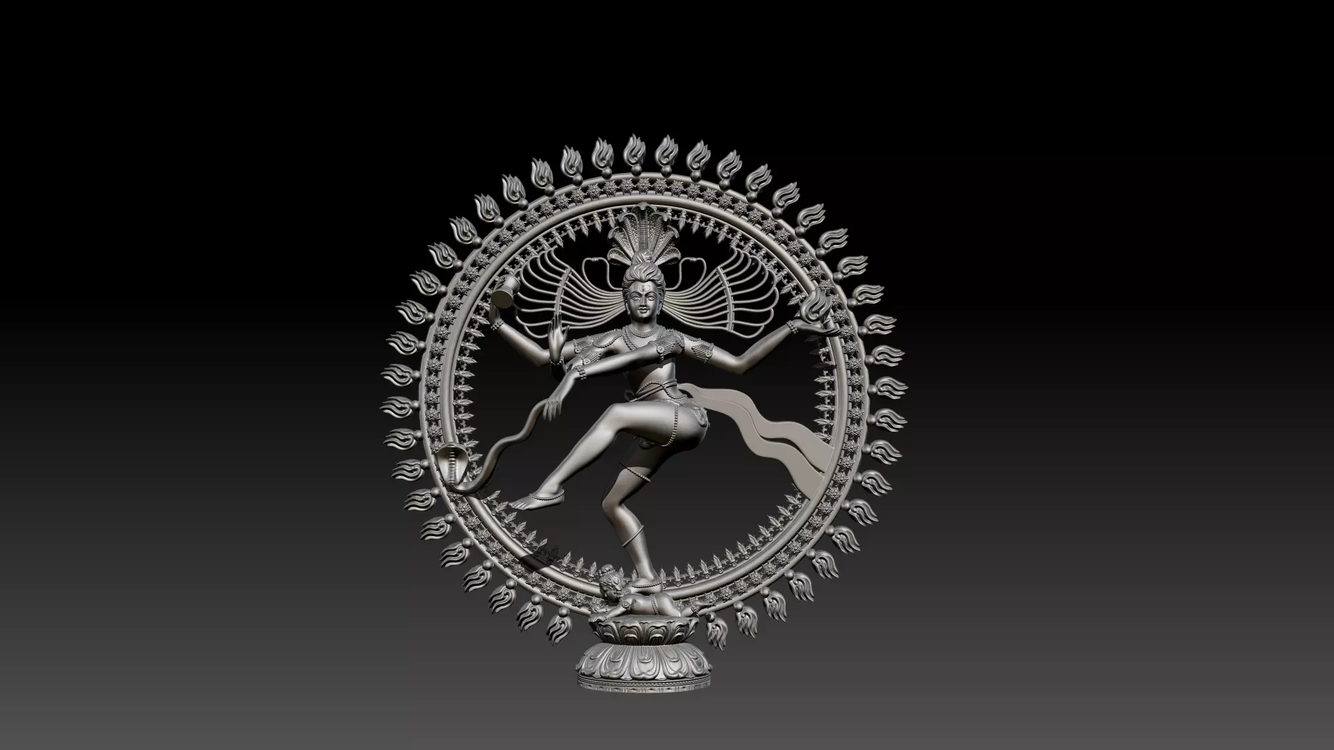 Nataraj God 3D model for 3D printing 3D print model_0