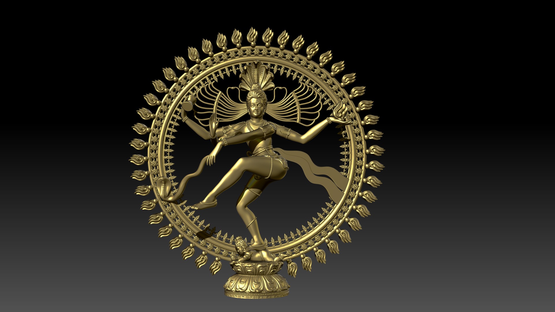 Nataraj God 3D model for 3D printing 3D print model_2
