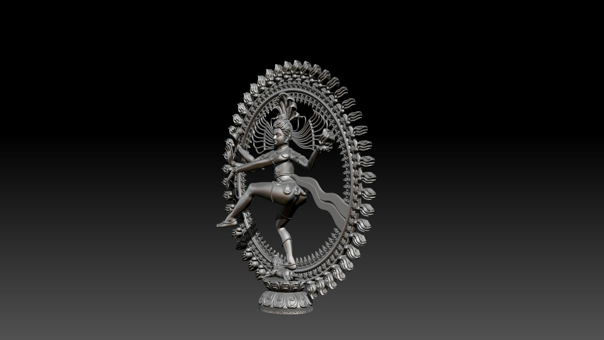 Nataraj God 3D model for 3D printing 3D print model_4