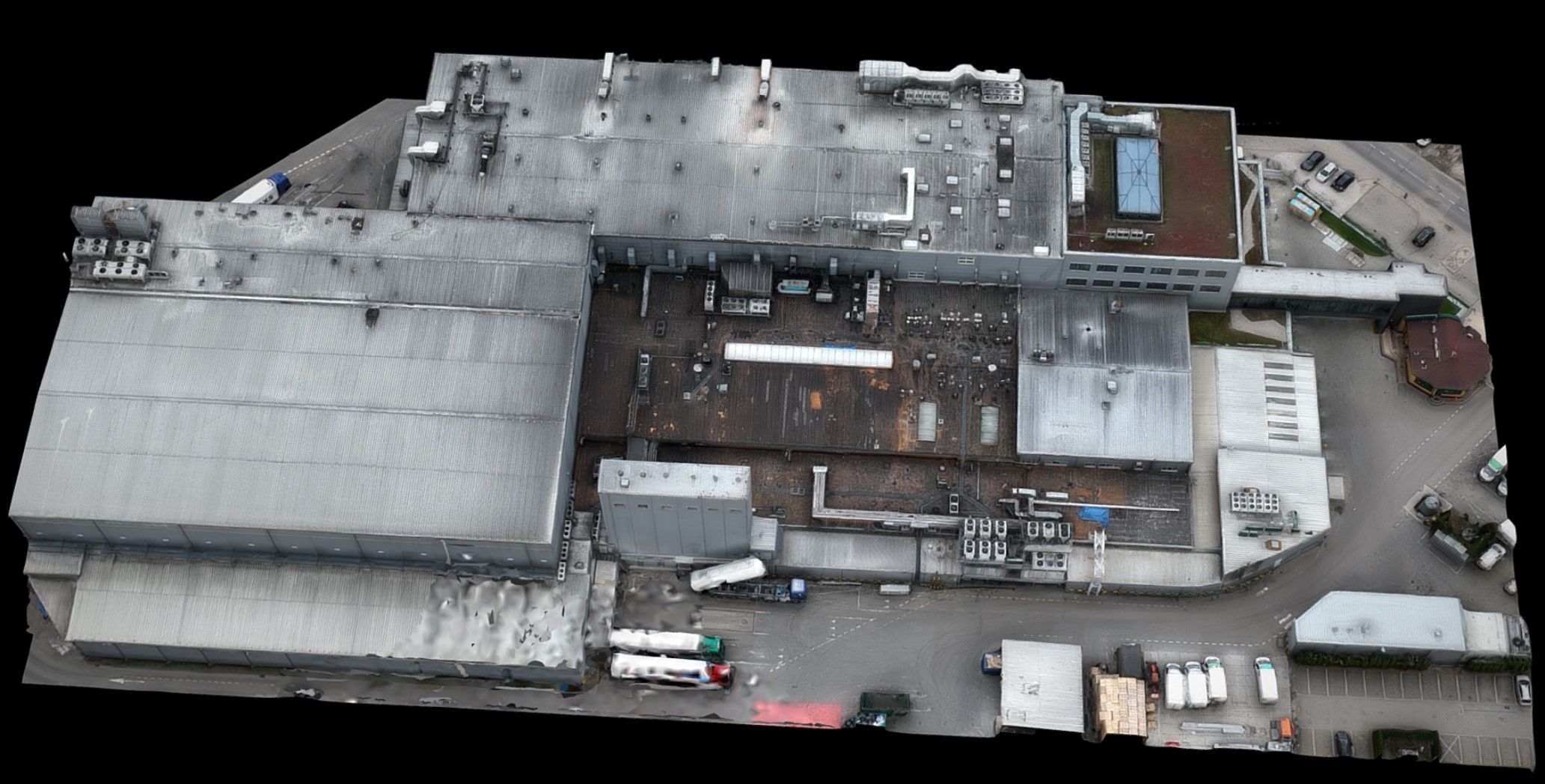 construction-site industrial factory warehouse drone scan Low-poly 3D model_3